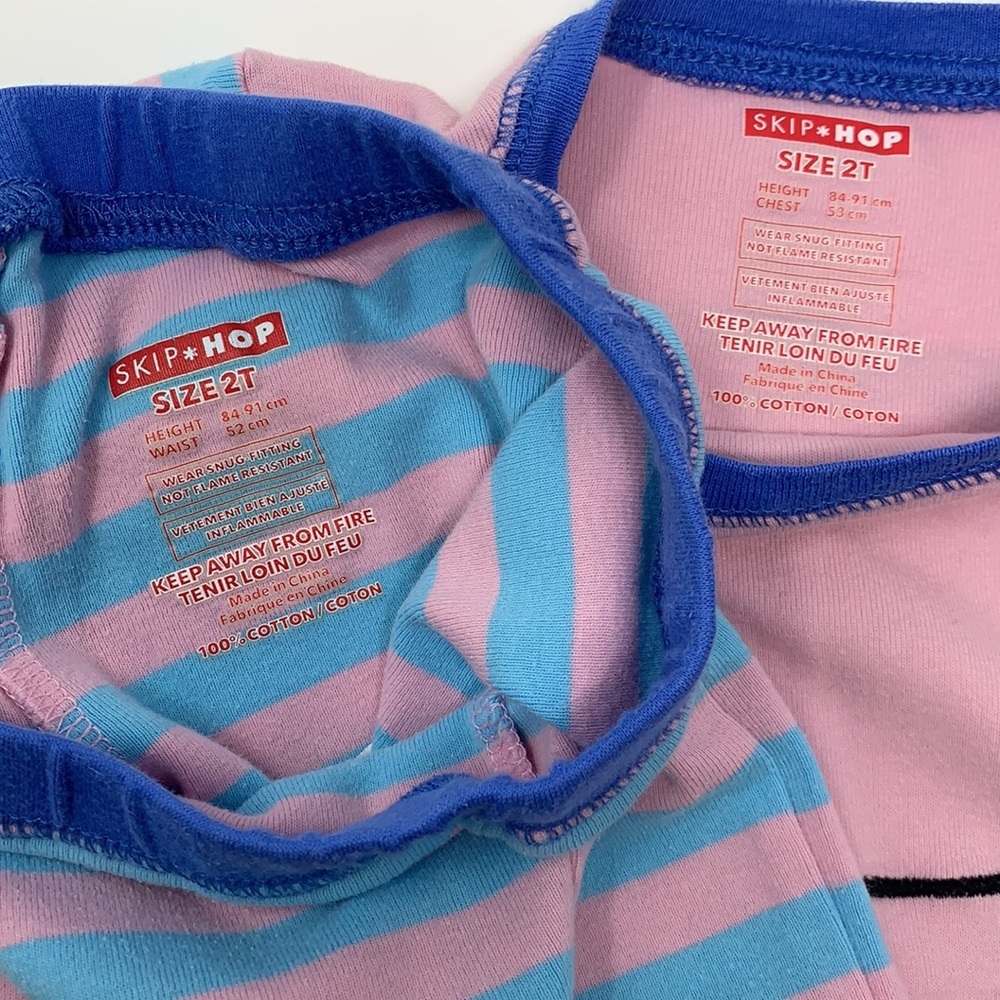 🍉 🍉 EUC Set of Three Toddler Pajamas 🦋 🦋 - Picture 10 of 12